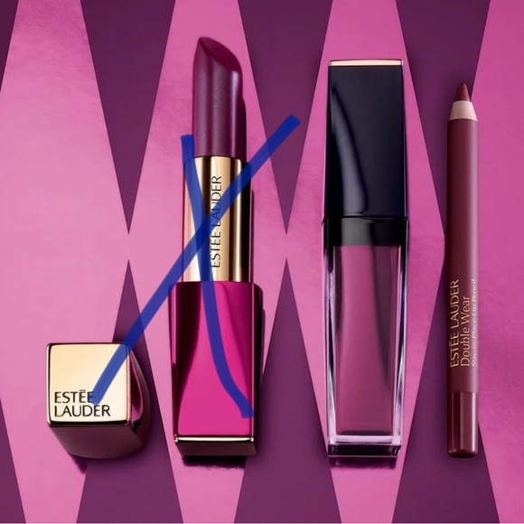 Brand New Estee Lauder Casino Royale Plum Lips - Picture 5 of 9